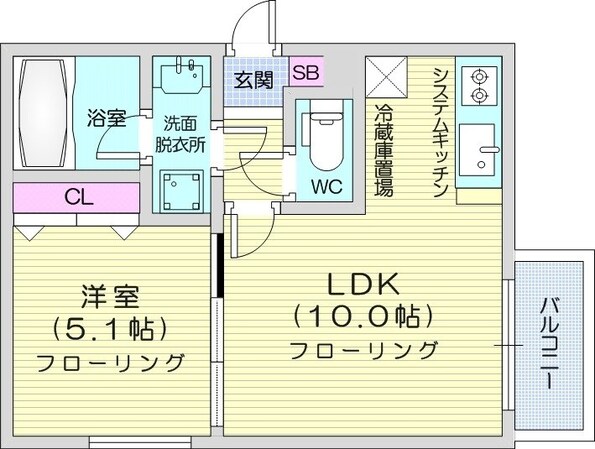 北１８条駅 徒歩3分 4階の物件間取画像